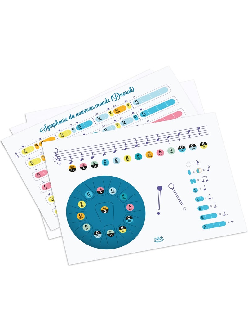 Tongue Drum en métal 13 notes Bleu - Kiabi
