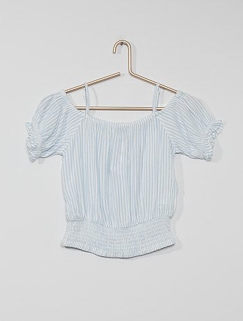 Top à encolure bardot