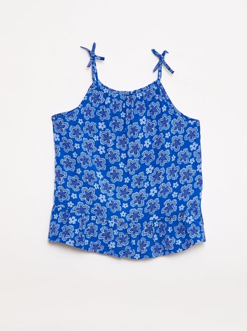 Top à motif à fines bretelles - Kiabi