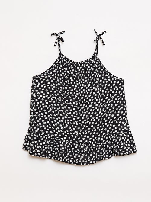 Top à motif à fines bretelles - Kiabi