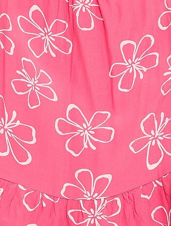 Top à motif à fines bretelles