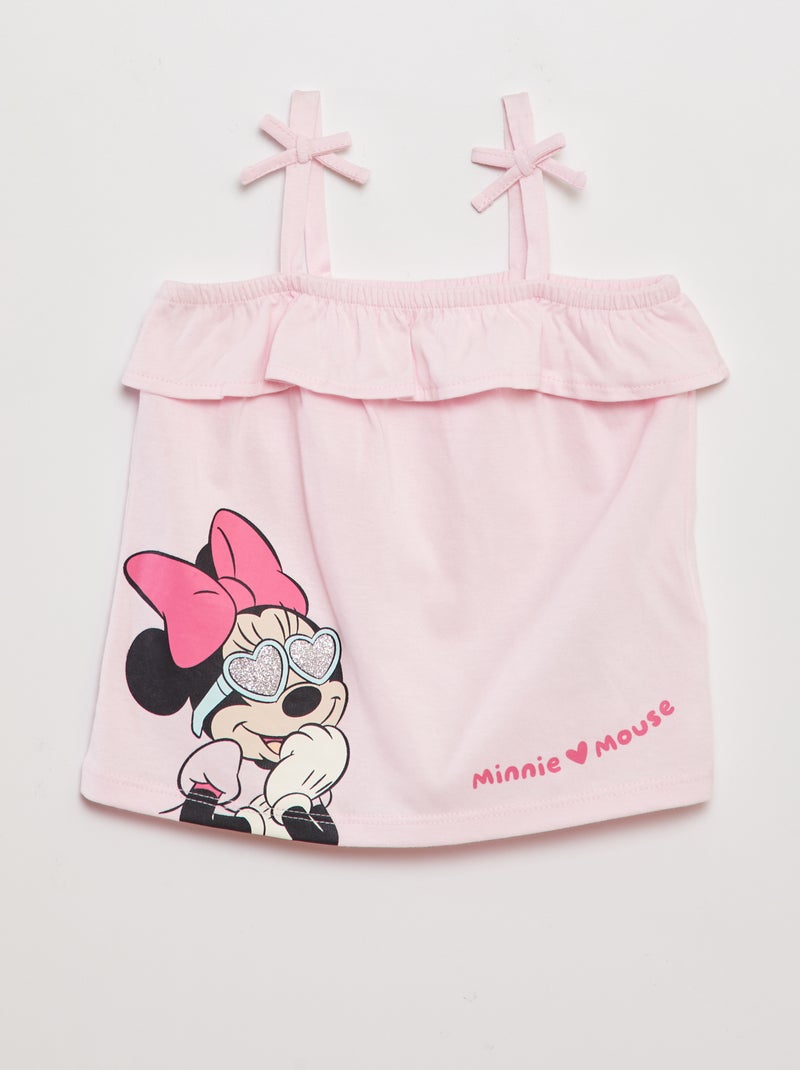 Top à volants Rose Minnie - Kiabi