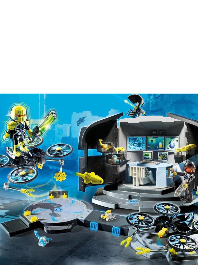 Playmobil 9250 - Top Agents Centre De Commandement Du Dr. Drone, Jeu Complet Neuf