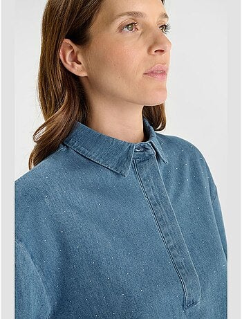 Top ALBERTA en jeans 'Le Temps Des Cerises'