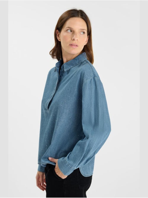 Top ALBERTA en jeans 'Le Temps Des Cerises' - Kiabi