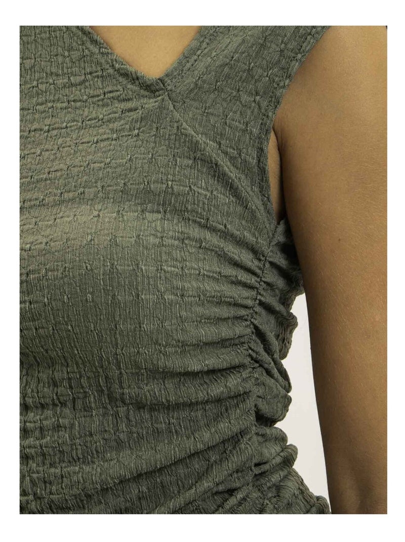 Top asymétrique FAYLA Kaki - Kiabi