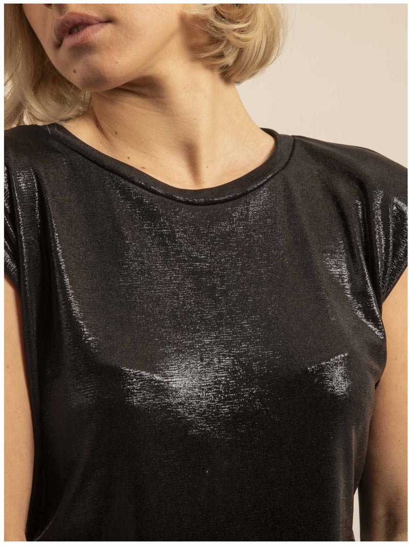 Top avec epaulettes FLOPIE Noir - Kiabi