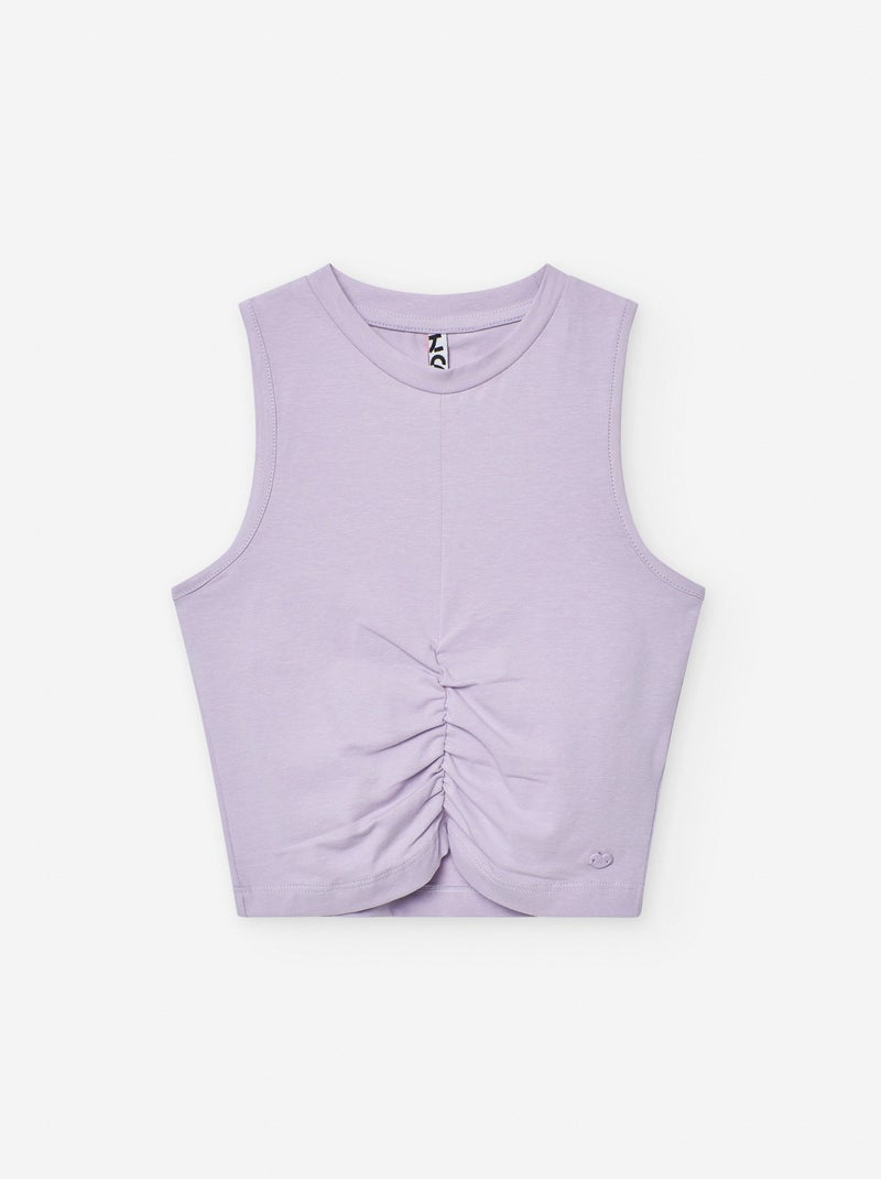 Top avec Fronces au Centre Mauve lilas - Kiabi