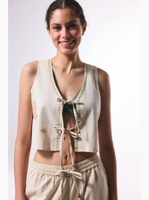 Top boho en lin penti - Kiabi