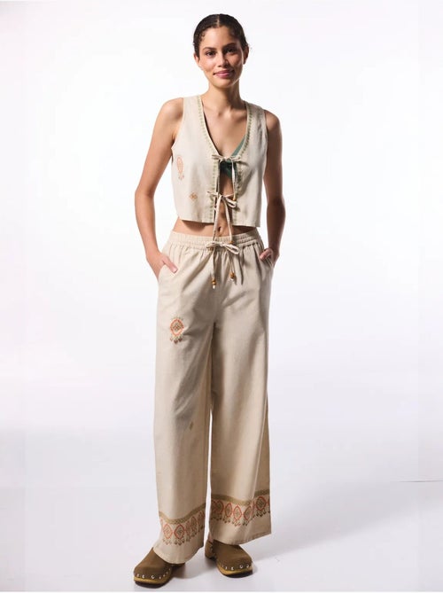 Top boho en lin penti - Kiabi