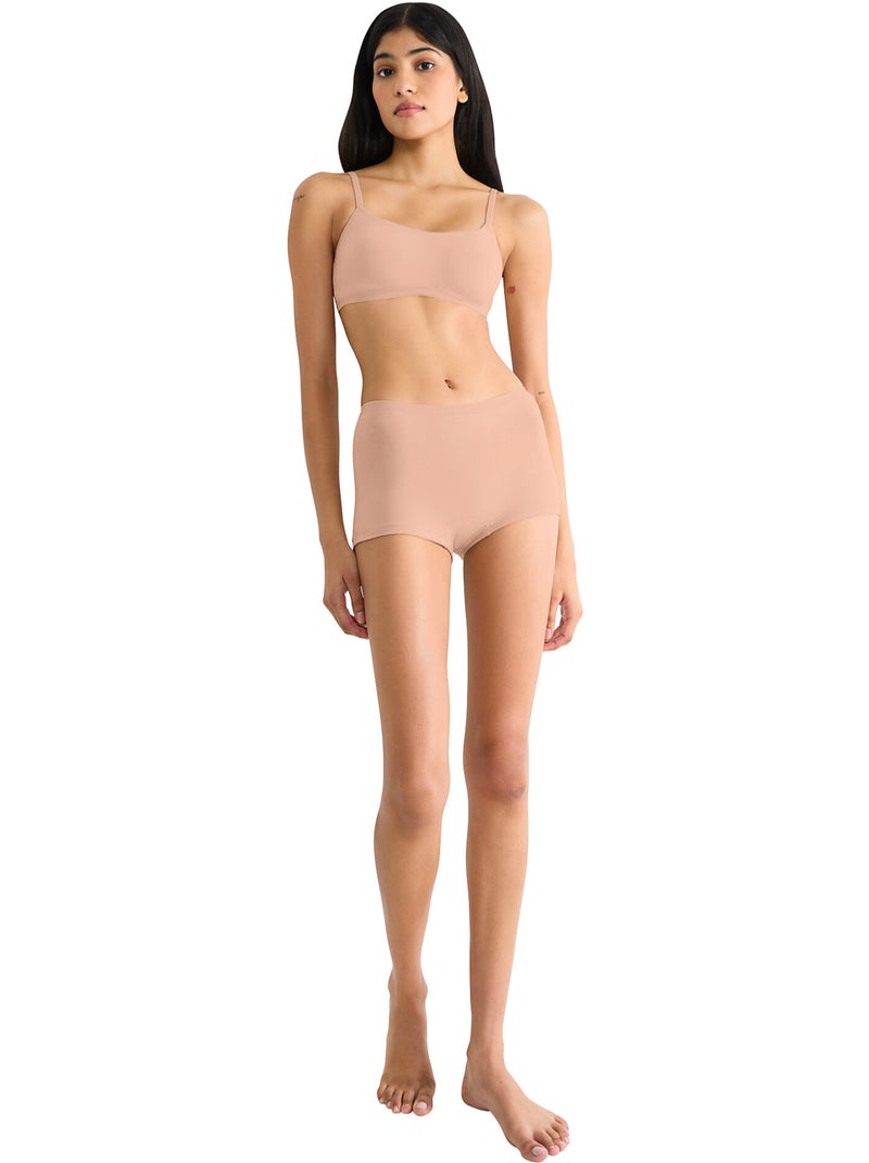 Top brassière go daily cotton Beige - Kiabi