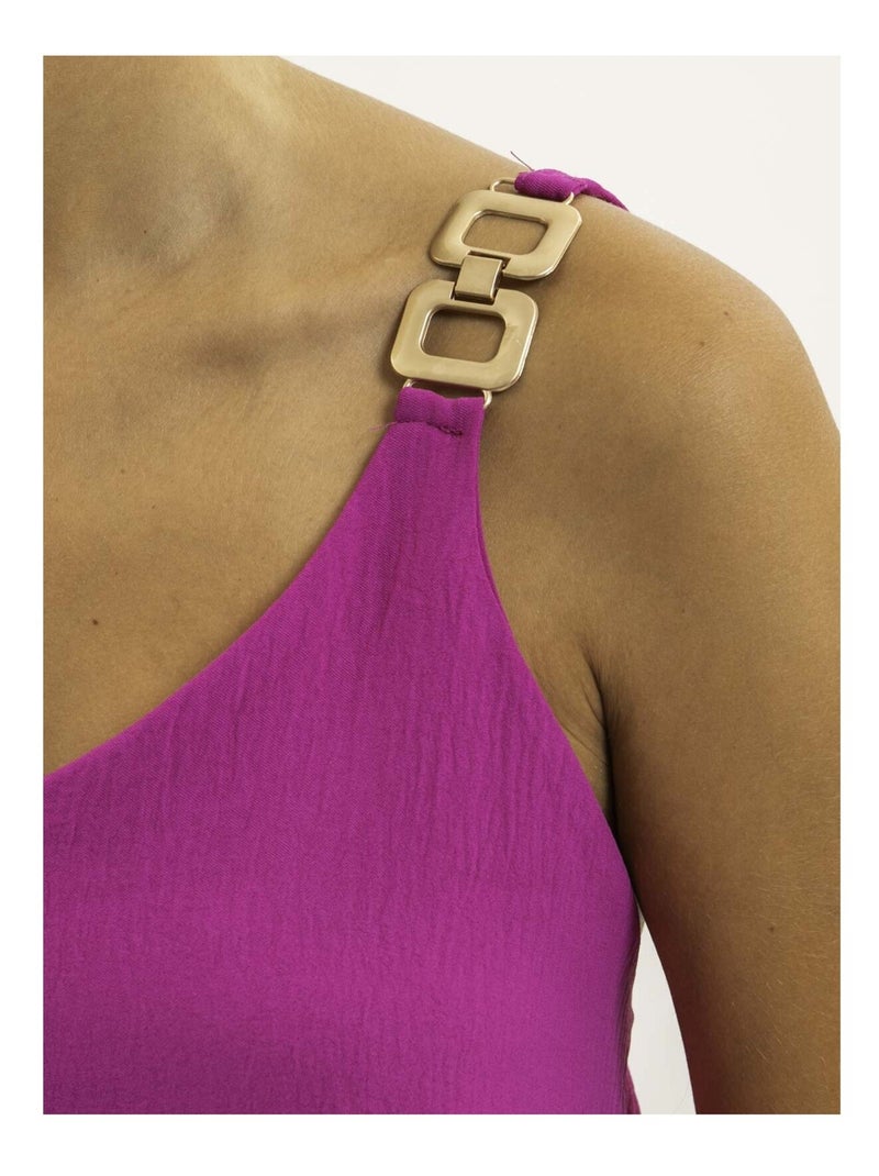 Top bretelles bijoux FELINA Rose fushia - Kiabi