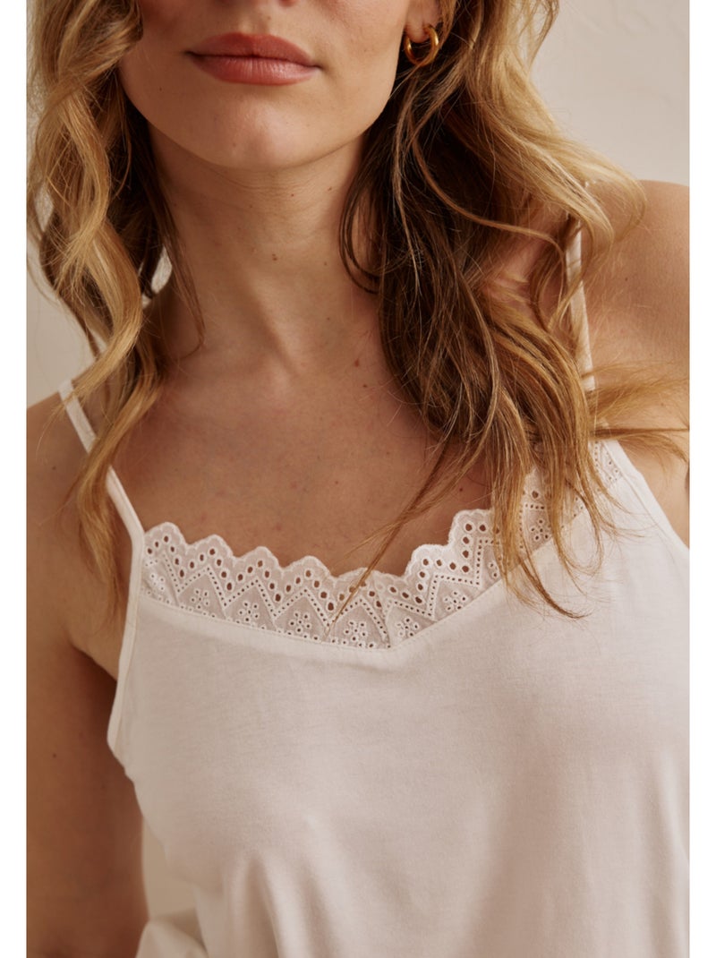 Top bretelles Diva Blanc - Kiabi