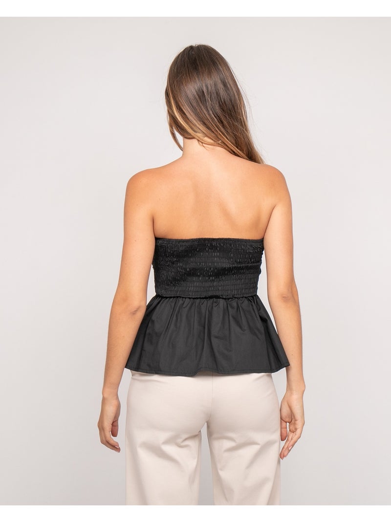 Top bustier FELICIE Noir - Kiabi