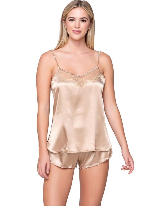 Top caraco fines bretelles Prestige Satin - Kiabi