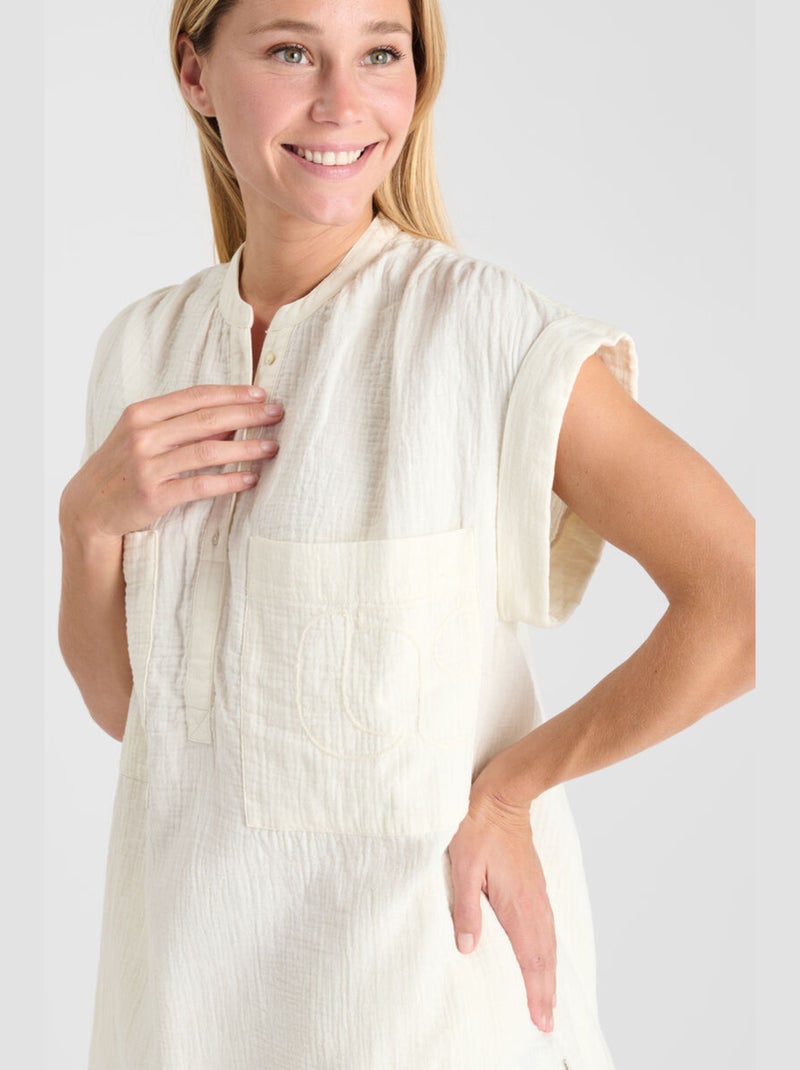 Top CLAUDIE 'Le Temps Des Cerises' Blanc - Kiabi