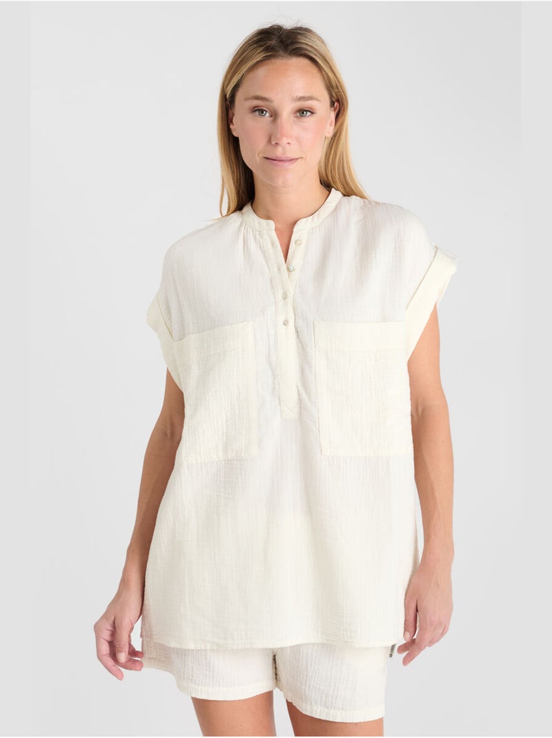 Top claudie 'le temps des cerises' Blanc - Kiabi