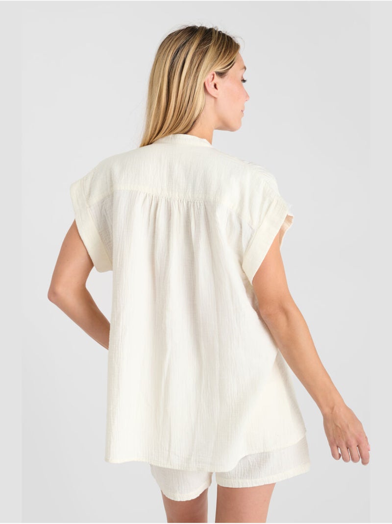 Top claudie 'le temps des cerises' Blanc - Kiabi