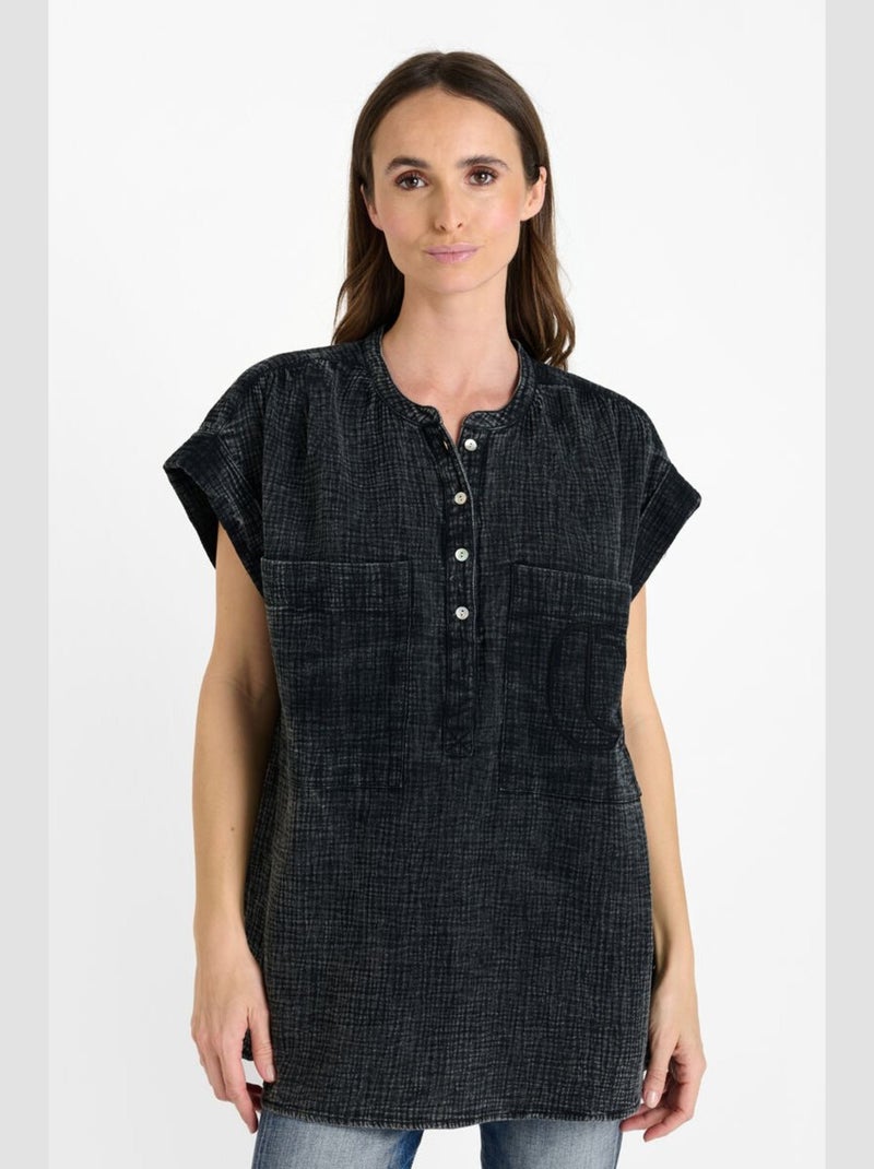 Top CLAUDIE 'Le Temps Des Cerises' Noir - Kiabi