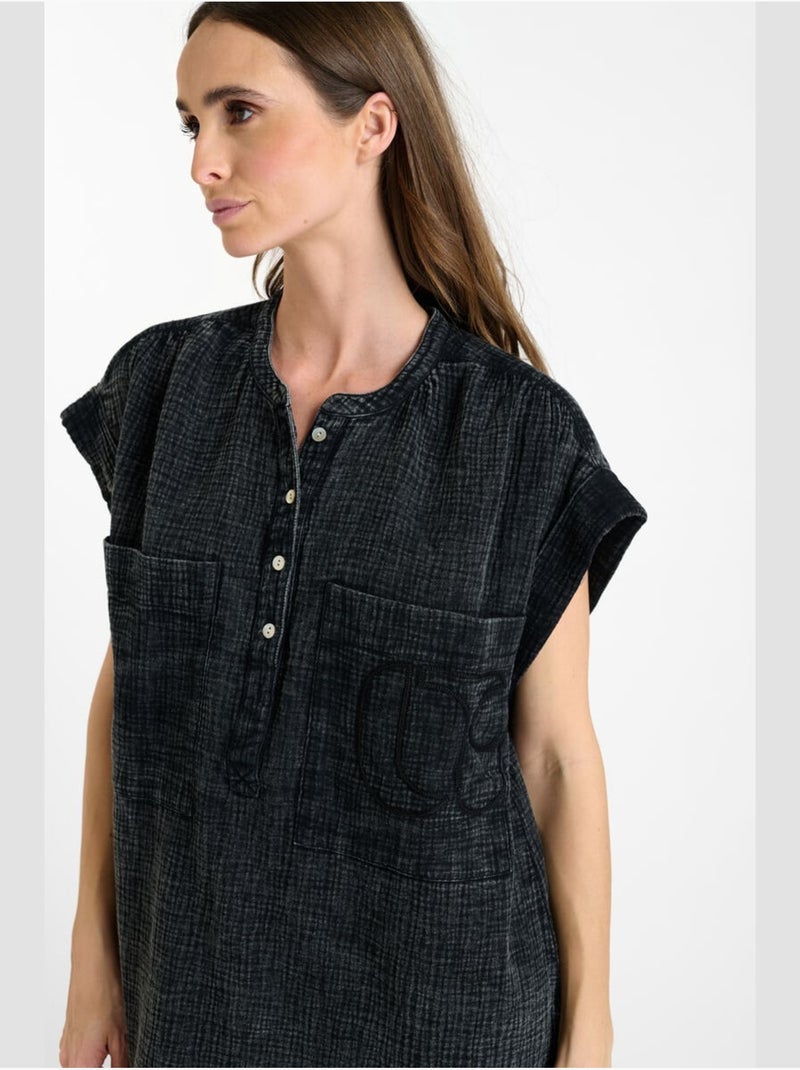 Top claudie 'le temps des cerises' Noir - Kiabi
