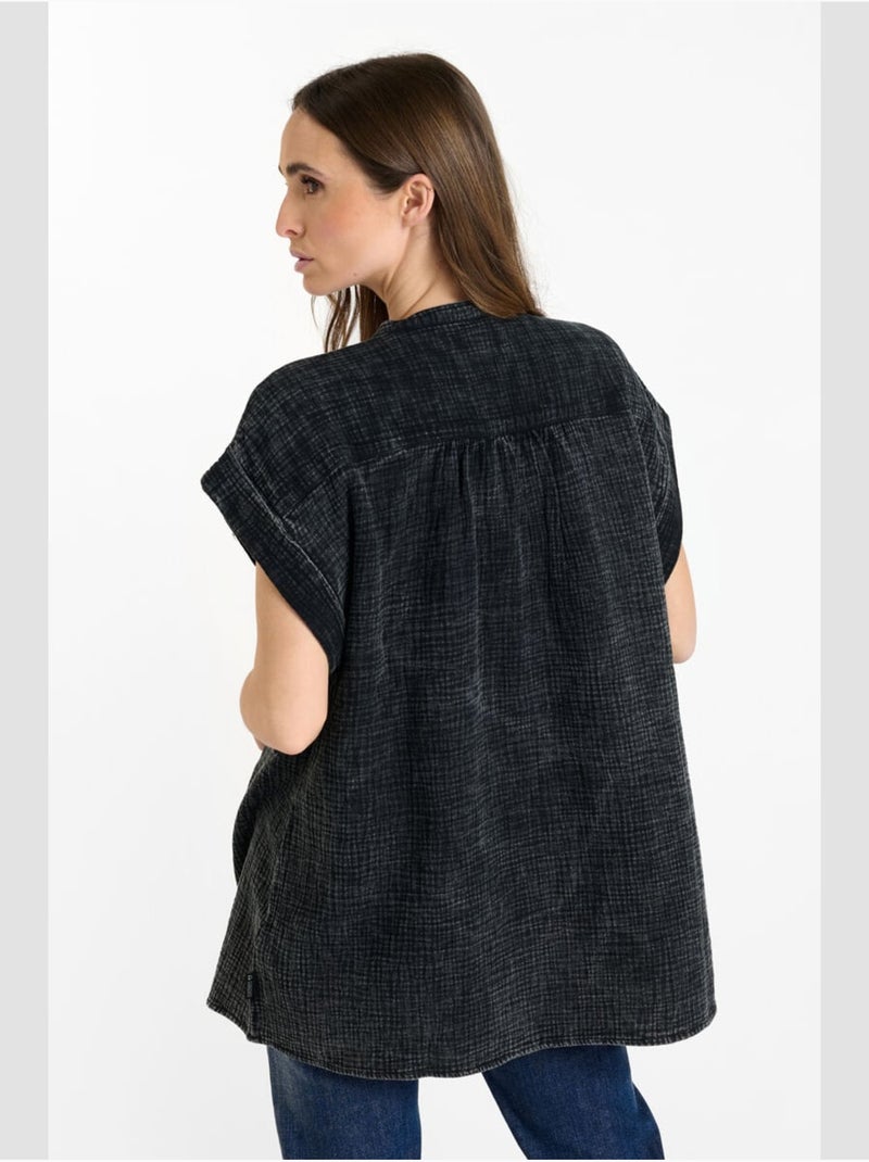 Top claudie 'le temps des cerises' Noir - Kiabi