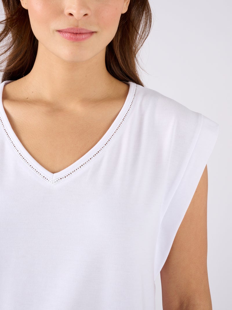 Top Climatyl sans manches - Damart Blanc - Kiabi