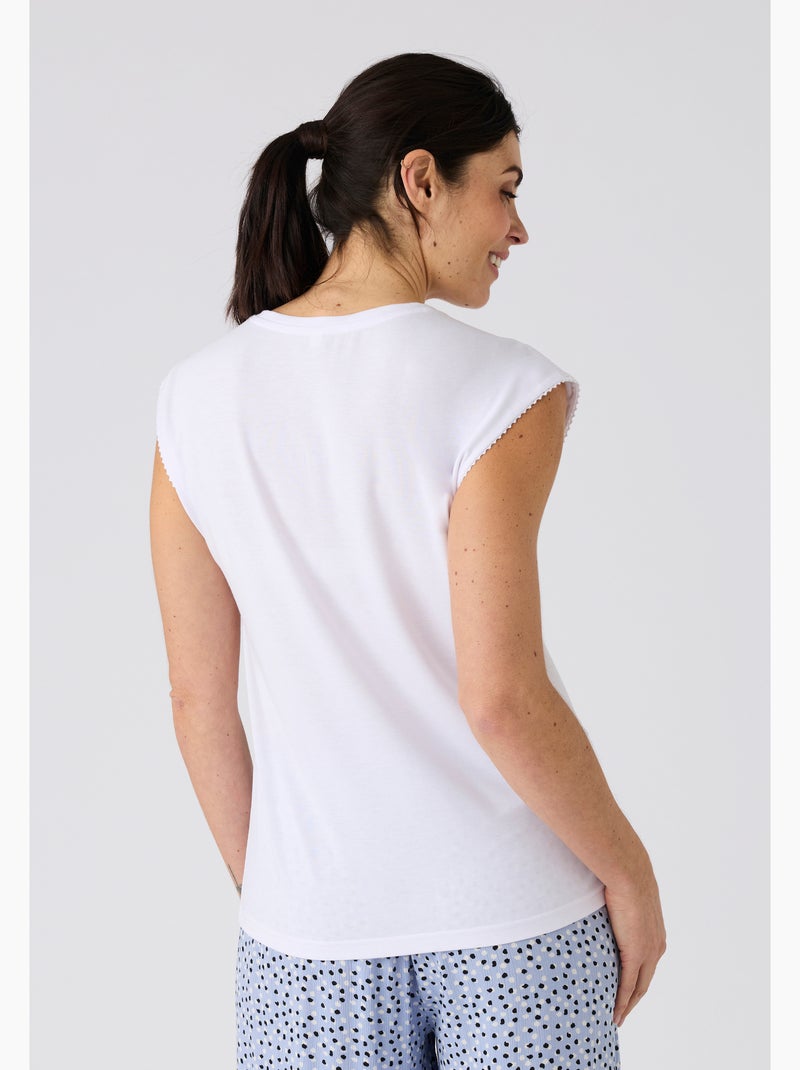 Top Climatyl sans manches - Damart Blanc - Kiabi