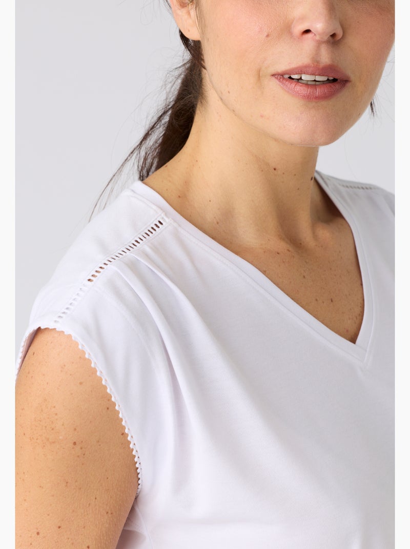 Top Climatyl sans manches - Damart Blanc - Kiabi