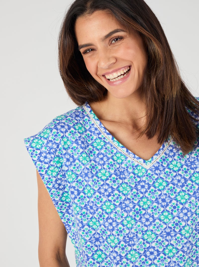 Top Climatyl sans manches - Damart Bleu - Kiabi