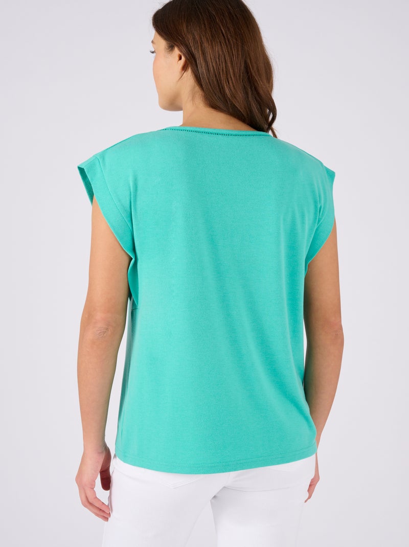 Top Climatyl sans manches - Damart Vert - Kiabi