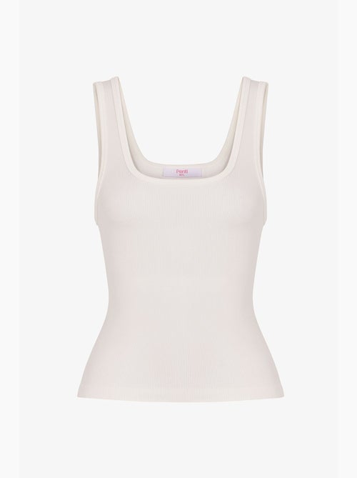 Top col carré sans coutures penti - Kiabi