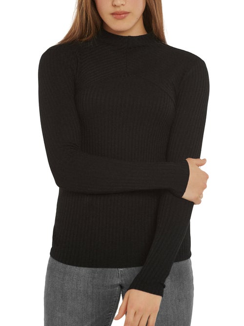 Top col montant manches longues Cosy - Kiabi