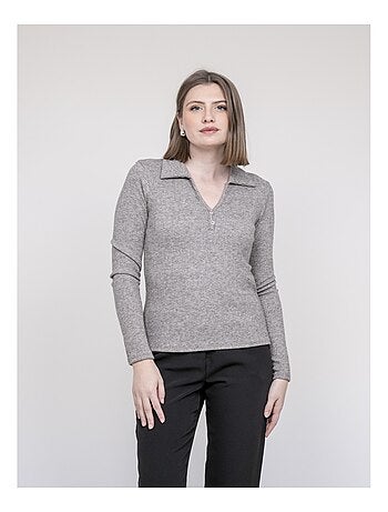 Top col polo franina