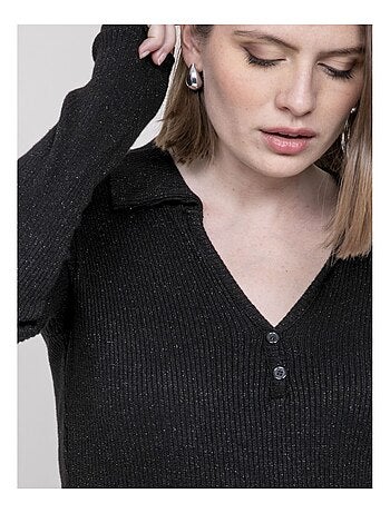 Top col polo franina