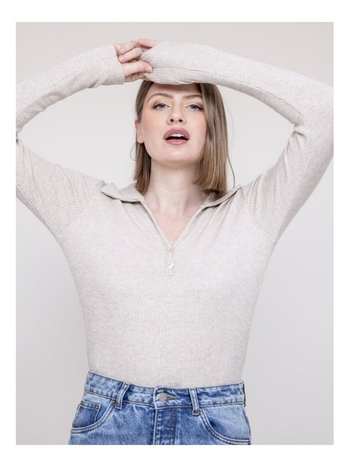 Top col polo FRANINA - Kiabi