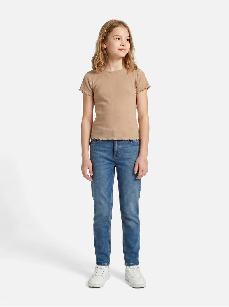Top col rond - Kids Star Camel - Kiabi