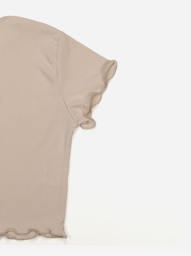 Top col rond - Kids Star Crème - Kiabi