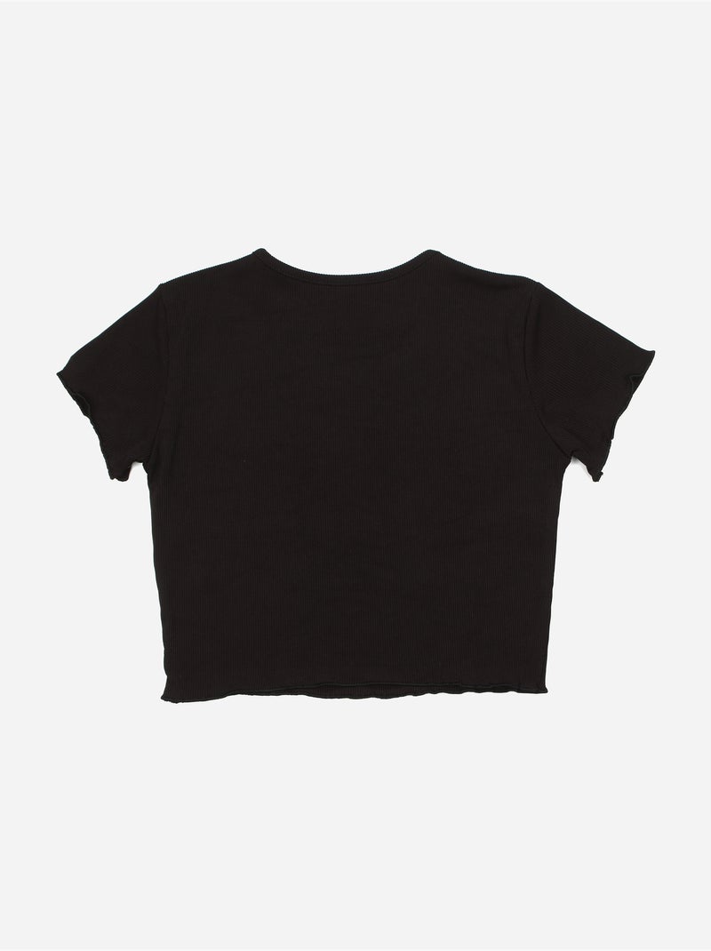 Top col rond - Kids Star Noir - Kiabi