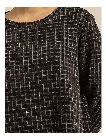 Top col rond à carreaux FLORETTE