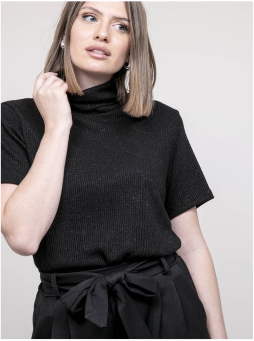 Top col roulé manche courte FORTUNA - Kiabi