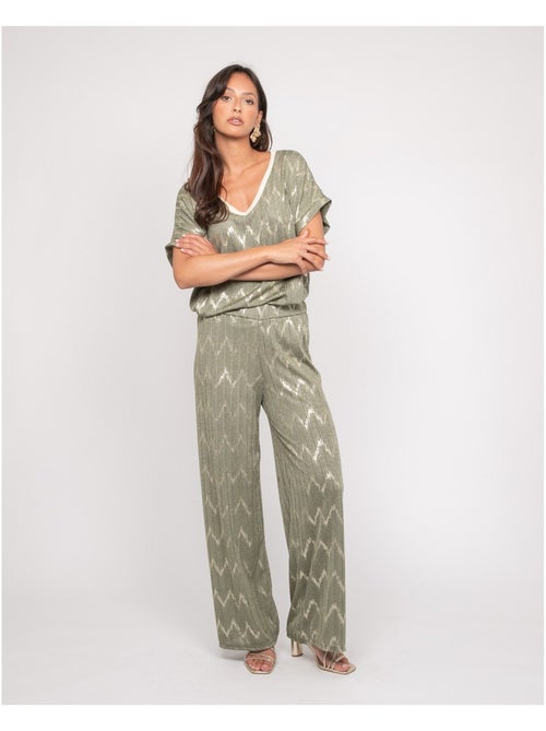 Top col v motifs FERIDE - Kiabi Top col v motifs FERIDE - Kiabi