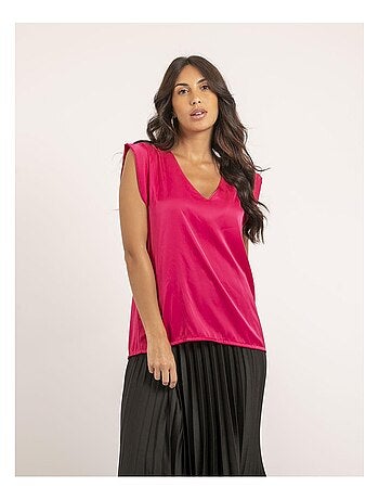 Top col V satin FIKA