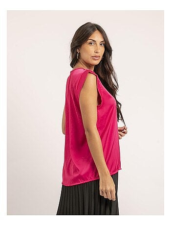 Top col V satin FIKA