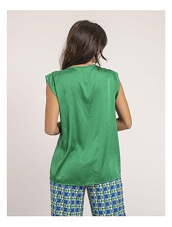 Top col V satin FIKA