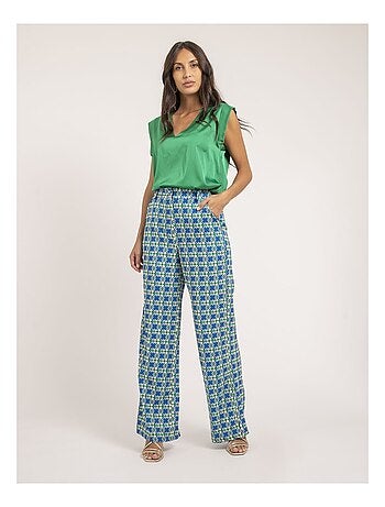 Top col V satin FIKA