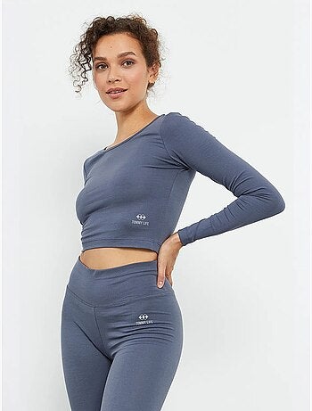 Top court ajusté à manches longues tommy