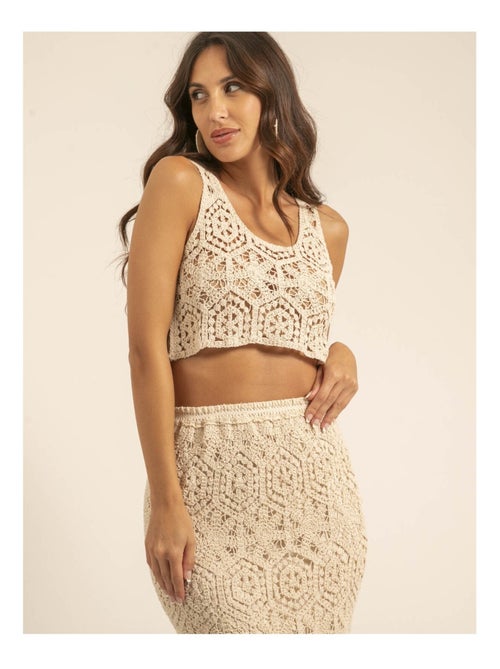 Top court crochet FIOULI - Kiabi