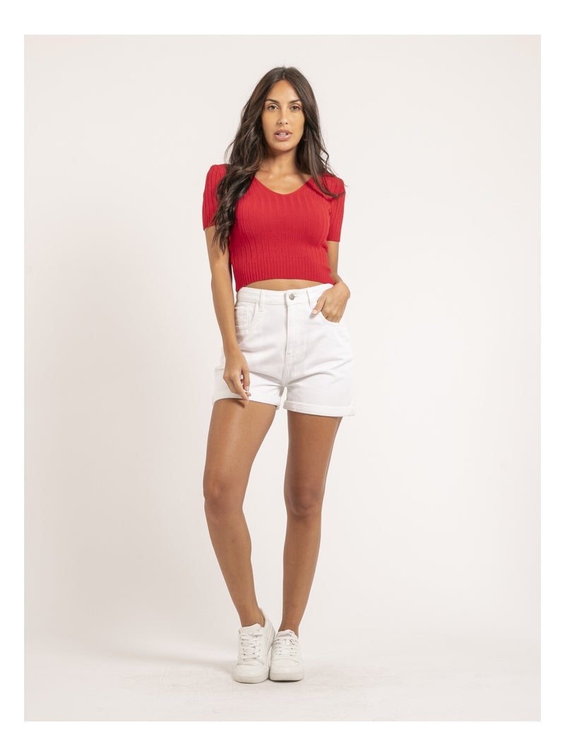 Top court FLOYDE Rouge - Kiabi