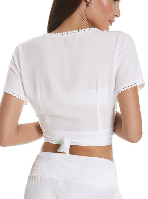 Top court manches courtes col V - Kiabi