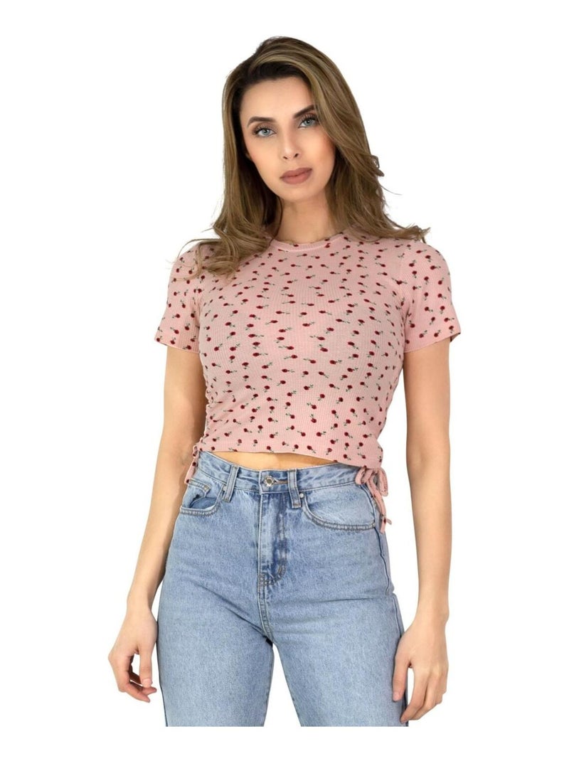 Top Crop top Kebello Rose - Kiabi